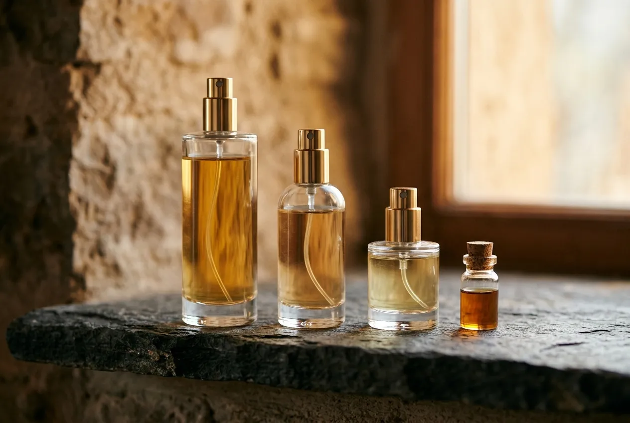Eau de toilette, eau de parfum, extrait y aceites: las diferencias